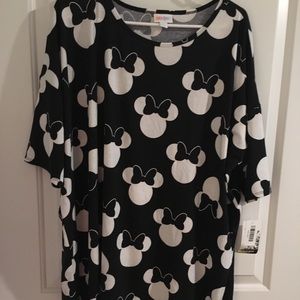 Lularoe Disney- black and white Minnie.